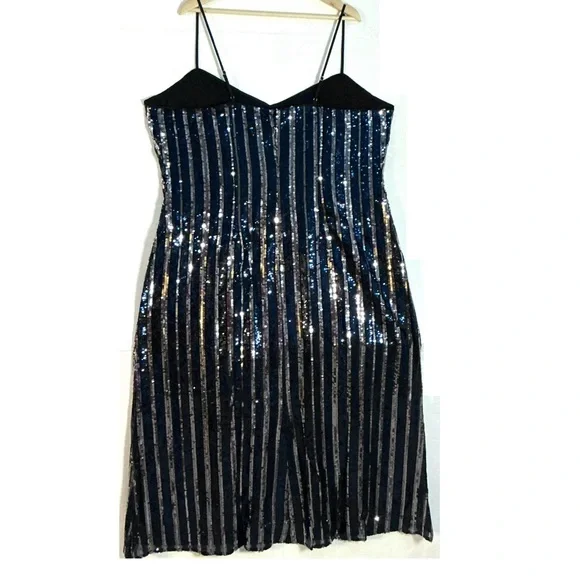Maeve Sleeveless Sequin Stripe Midi Dress size 2X - Picture 6 of 8